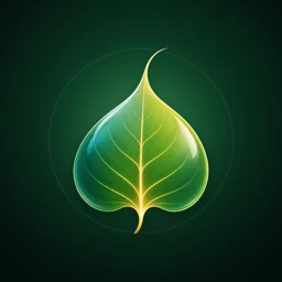 Peepal app icon, a green peepal leaf